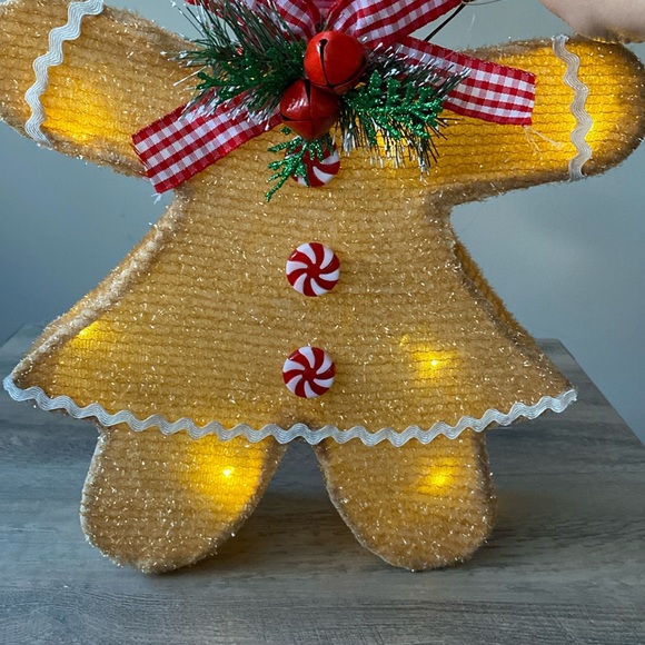 15" Gingerbread Girl With LED Lights by Ashland - Picture 5 of 6